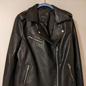 90s style Faux Leather Jacket
